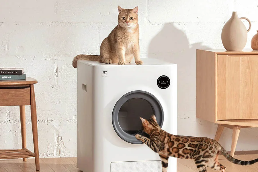 automatic cat litter box for multiple cats